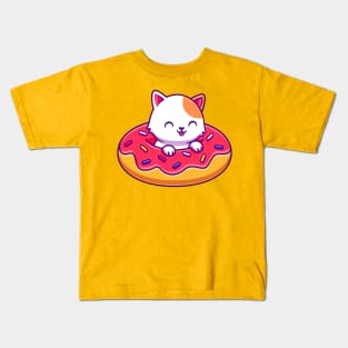 Donut Kitty Kids T-Shirt